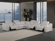 1116 - Power Reclining Italian Leather Sectional - R&R Furniture Gallery (Fountain Valley, CA)