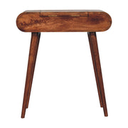 Mini Dressing Table With Foldable Mirror - Caramel - R&R Furniture Gallery (Fountain Valley, CA)