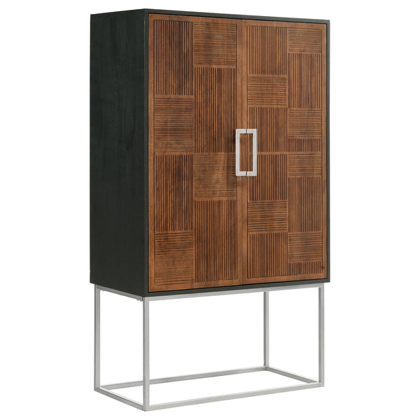 Washoe - 2 Door Bar Cabinet - Walnut