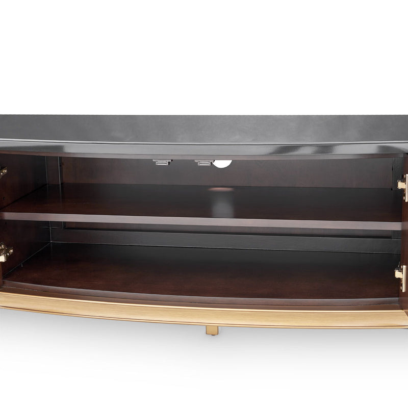 Camellia Field - Media Cabinet - Dark Brown - R&R Furniture Gallery (Fountain Valley, CA)