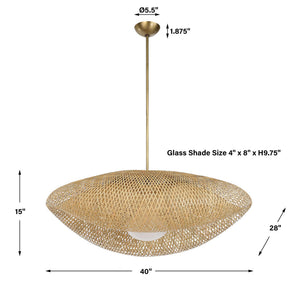 Bonnet - 1 Light Pendant 2 Cartons - Brass