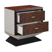 Jamonica - Nightstand With 2 Drawers - Dark Brown - R&R Furniture Gallery (Fountain Valley, CA)