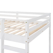 Full Loft Bed With Slide, Multifunctional Design - White - R&R Furniture Gallery (Fountain Valley, CA)