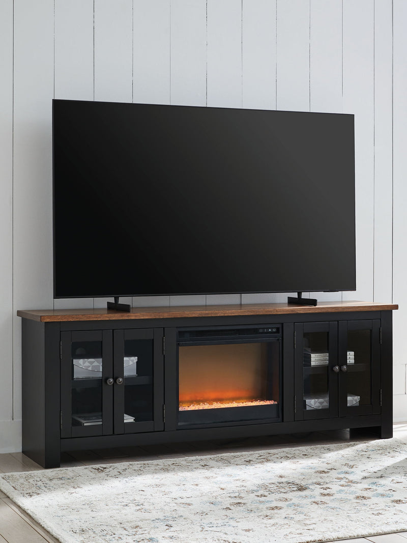 Wildenauer - 76" TV Stand With Electric Fireplace - R&R Furniture Gallery (Fountain Valley, CA)