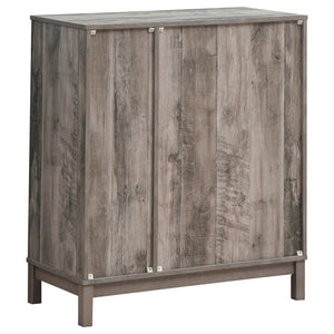 Wine Cabinet With 2 Doors - Gray
