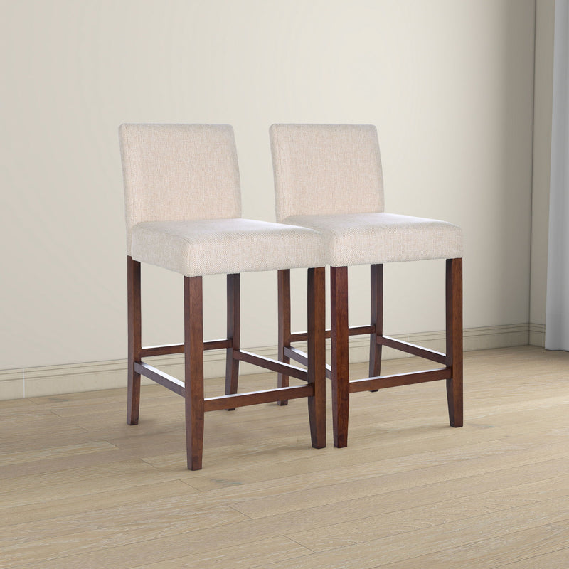 Dorian - Counter Chair (Set of 2) - Beige - R&R Furniture Gallery (Fountain Valley, CA)