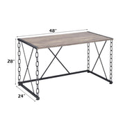Jodie - Writing Desk (Same Ac00905) - Rustic Oak & Antique Black - R&R Furniture Gallery (Fountain Valley, CA)