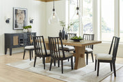 Galliden - Dining Upholstered Side Chair (Set of 2) - Black - R&R Furniture Gallery (Fountain Valley, CA)