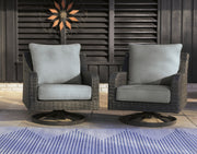 Elite Park - Swivel Lounge w/ Cushion - Gray - R&R Furniture Gallery (Fountain Valley, CA)