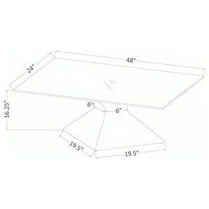 Exeter - Table With Glass Top