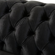 Chesterfield Loveseat Sofa, 2 Person Rolled Arm Upholstered Couch - R&R Furniture Gallery (Fountain Valley, CA)