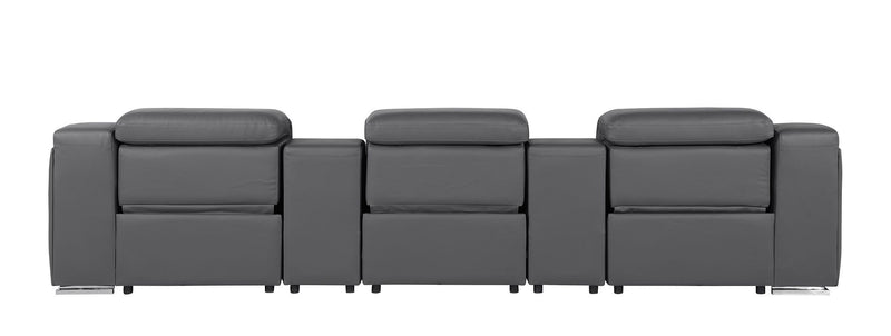 1116 - 5-Piece Modular Power Reclining Sofa In With 3 Power Recliners & Power Headrests