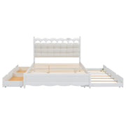 Storage Platform Bed, With 2 Big Drawers, Trundle, One Set Of Sockets & USB Ports - R&R Furniture Gallery (Fountain Valley, CA)