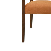 Mid Century Modern Arm Dining Chair Set With Rattan Backrest - R&R Furniture Gallery (Fountain Valley, CA)