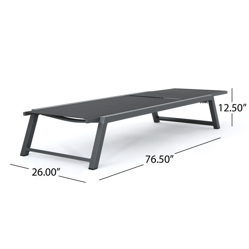 Myers - Modern Chaise Lounge Set With Adjustable Back - R&R Furniture Gallery (Fountain Valley, CA)