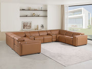 1224 - 10-Piece U-Shaped Sectional Sofa In With 4 Power Recliners & Power Headrests - R&R Furniture Gallery (Fountain Valley, CA)