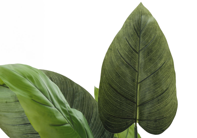 37" Tall, Artificial Plant, Aureum Tree, Indoor, Faux, Fake, Floor, Greenery, Potted, Real Touch, Decorative - Green / Black - R&R Furniture Gallery (Fountain Valley, CA)