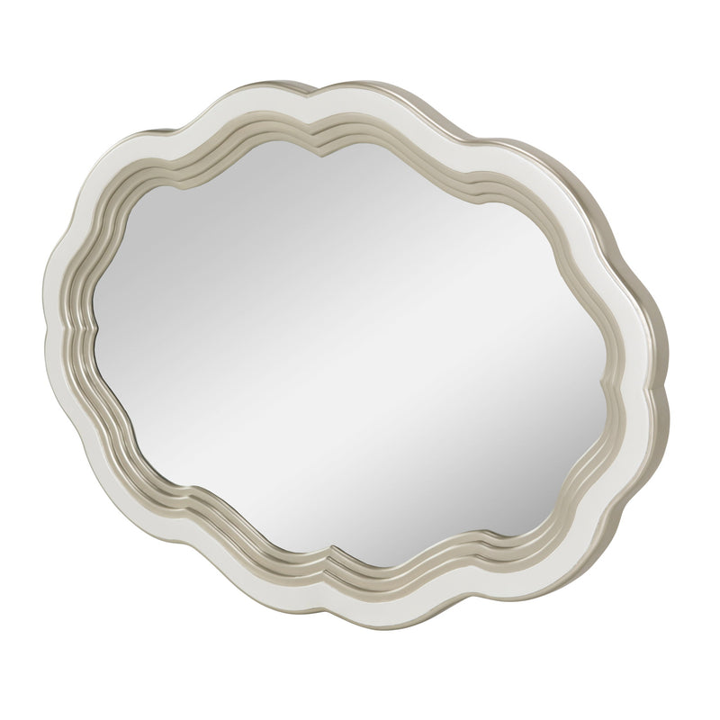London Place - Wall Mirror - Creamy Pearl - R&R Furniture Gallery (Fountain Valley, CA)