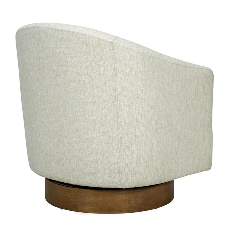 Upholstered Swivel Chair - Cream - R&R Furniture Gallery (Fountain Valley, CA)