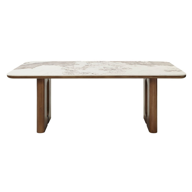Harvey - Dining Table With Ceramic Top - Walnut - R&R Furniture Gallery (Fountain Valley, CA)