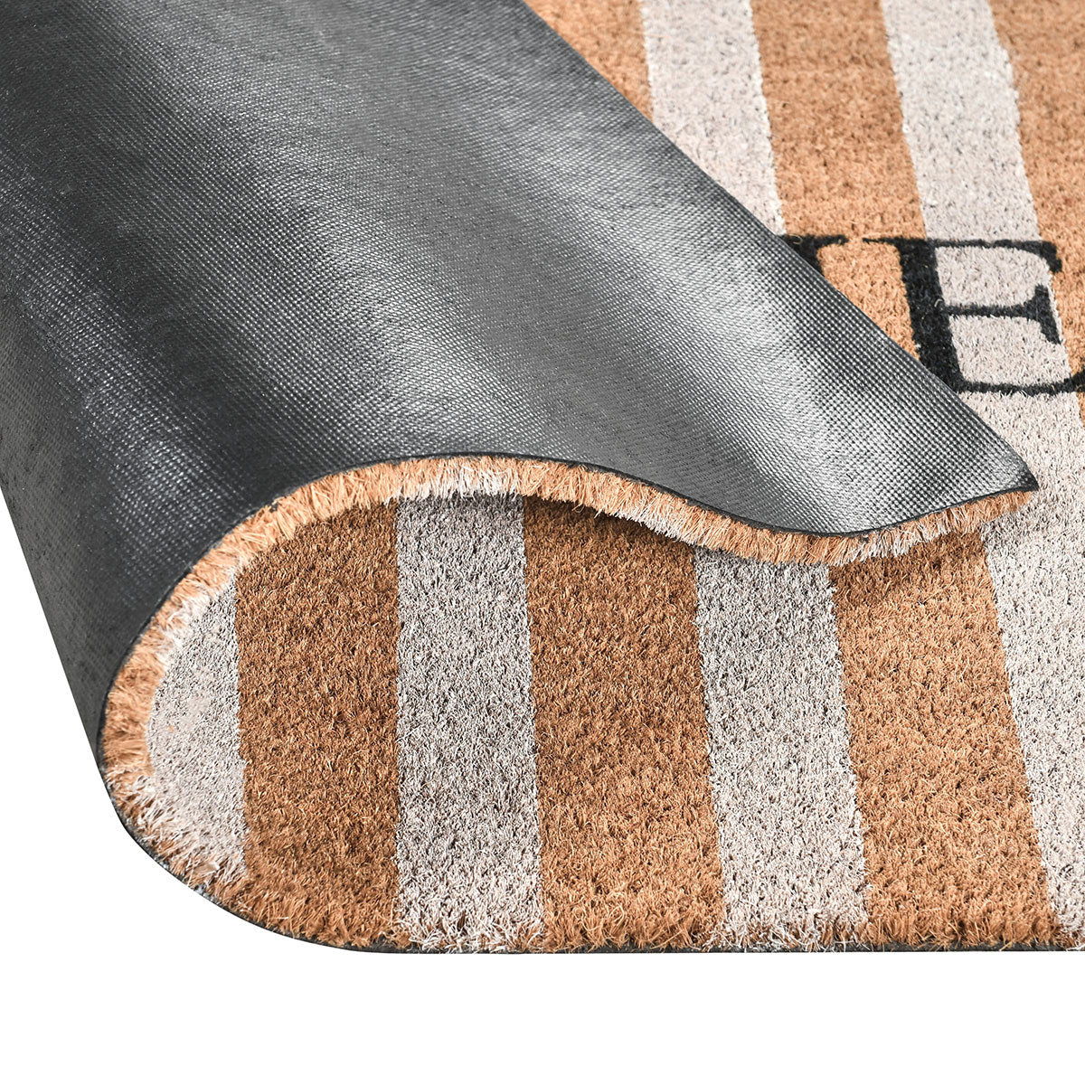 Doormats - Striped Welcome Doormat - R&R Furniture Gallery (Fountain Valley, CA)