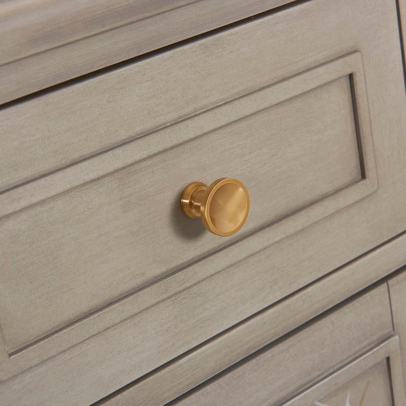 Dauphin - Handpainted Entryway Storage Cabinet - Gray Cashmere - R&R Furniture Gallery (Fountain Valley, CA)
