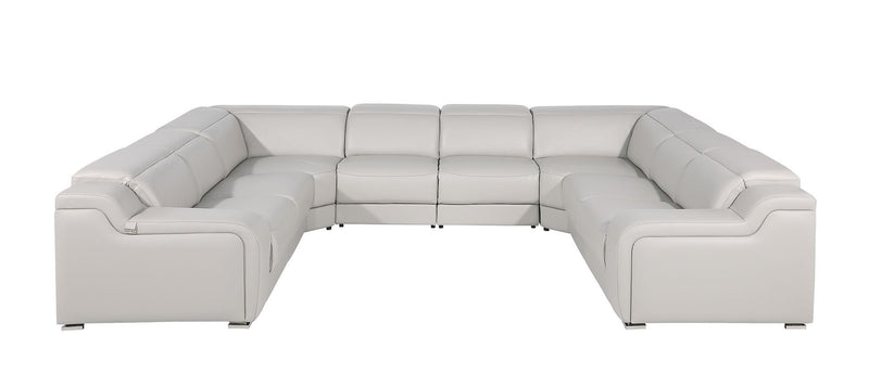 1116 - 8-Piece U-Shaped Sectional Sofa In With 4 Power Recliners & Power Headrests