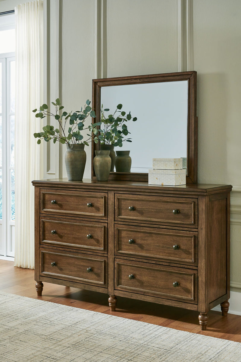 Sturlayne - Dresser And Mirror - Brown - R&R Furniture Gallery (Fountain Valley, CA)