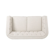 Sophisticated Loveseat With Diamond Stitched Detailing - R&R Furniture Gallery (Fountain Valley, CA)