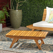 Outdoor Acacia Wood Coffee Table With Open Slat Design - R&R Furniture Gallery (Fountain Valley, CA)