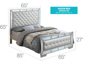 Stylish Contemporary Bed With Minimalist Design - R&R Furniture Gallery (Fountain Valley, CA)