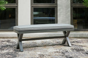Elite Park - Bench With Cushion - Gray - R&R Furniture Gallery (Fountain Valley, CA)