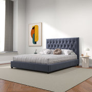 Donald - Mid-Century Modern Upholstered Platform Bed - R&R Furniture Gallery (Fountain Valley, CA)
