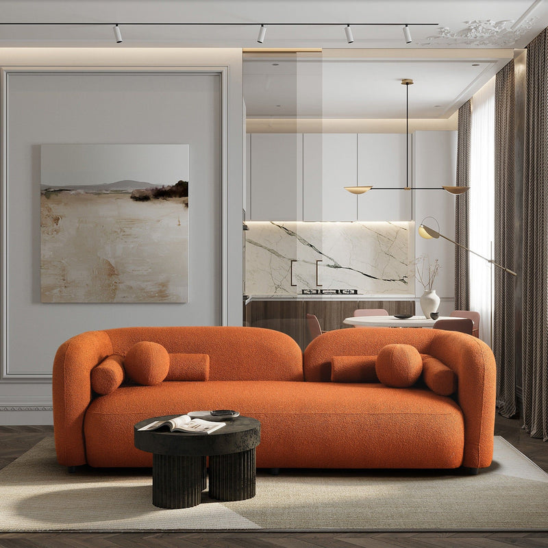 Donna - Japandi Style, Boucle Sofa - R&R Furniture Gallery (Fountain Valley, CA)