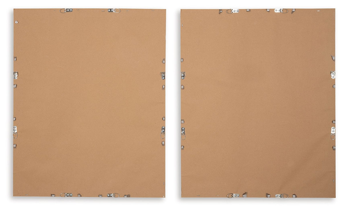Holport - Wall Art Set (Set of 2) - Blue / White - R&R Furniture Gallery (Fountain Valley, CA)