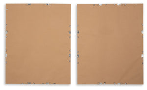 Holport - Wall Art Set (Set of 2) - Blue / White - R&R Furniture Gallery (Fountain Valley, CA)