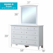 Elegant Glory Furniture dresser from Hammond collection, featuring sleek casual design suitable for any room interior.