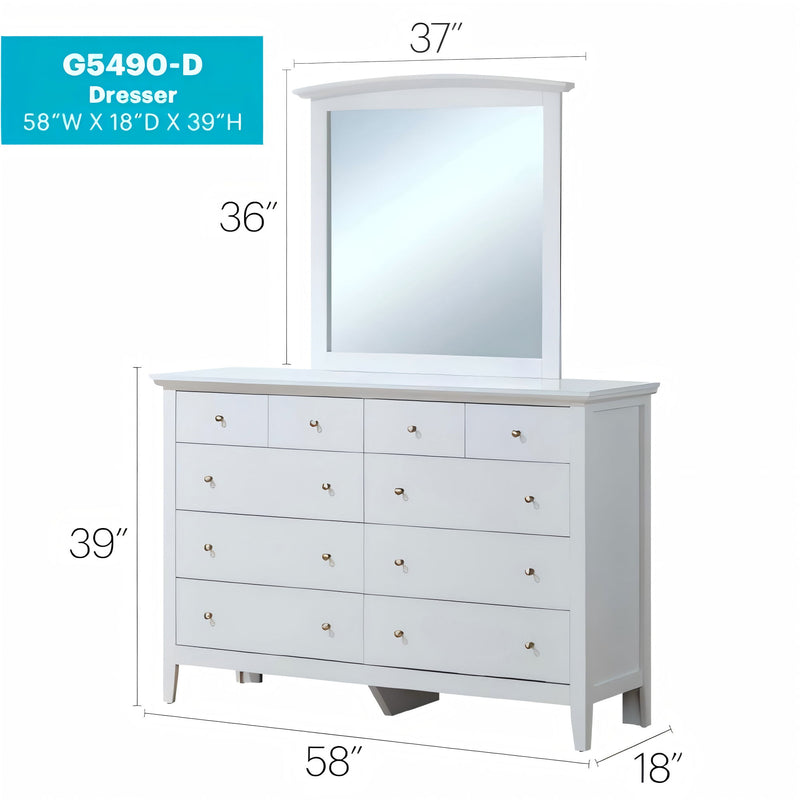 Elegant Glory Furniture dresser from Hammond collection, featuring sleek casual design suitable for any room interior.