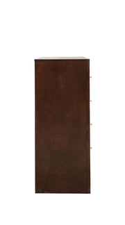 Glory Furniture Marilla dresser with six drawers, wooden finish, and modern design for bedroom storage.
