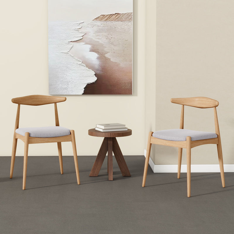 Elegant Dining Chairs With Ergonomic Backrest & Comfort Cushions (Set of 2) - R&R Furniture Gallery (Fountain Valley, CA)