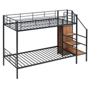 Bunk Bed With Lateral Storage Ladder And Wardrobe - R&R Furniture Gallery (Fountain Valley, CA)