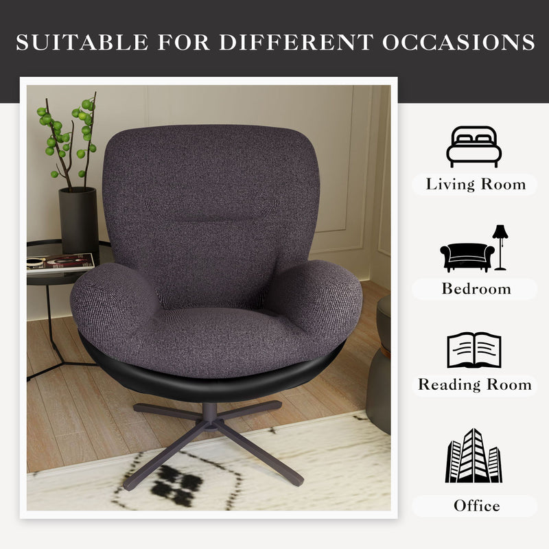 360° Swivel Office Chair, No Wheels - R&R Furniture Gallery (Fountain Valley, CA)