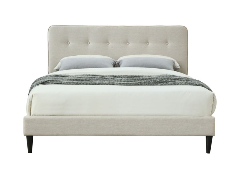 Upholstered Bed Compact With USB - R&R Furniture Gallery (Fountain Valley, CA)