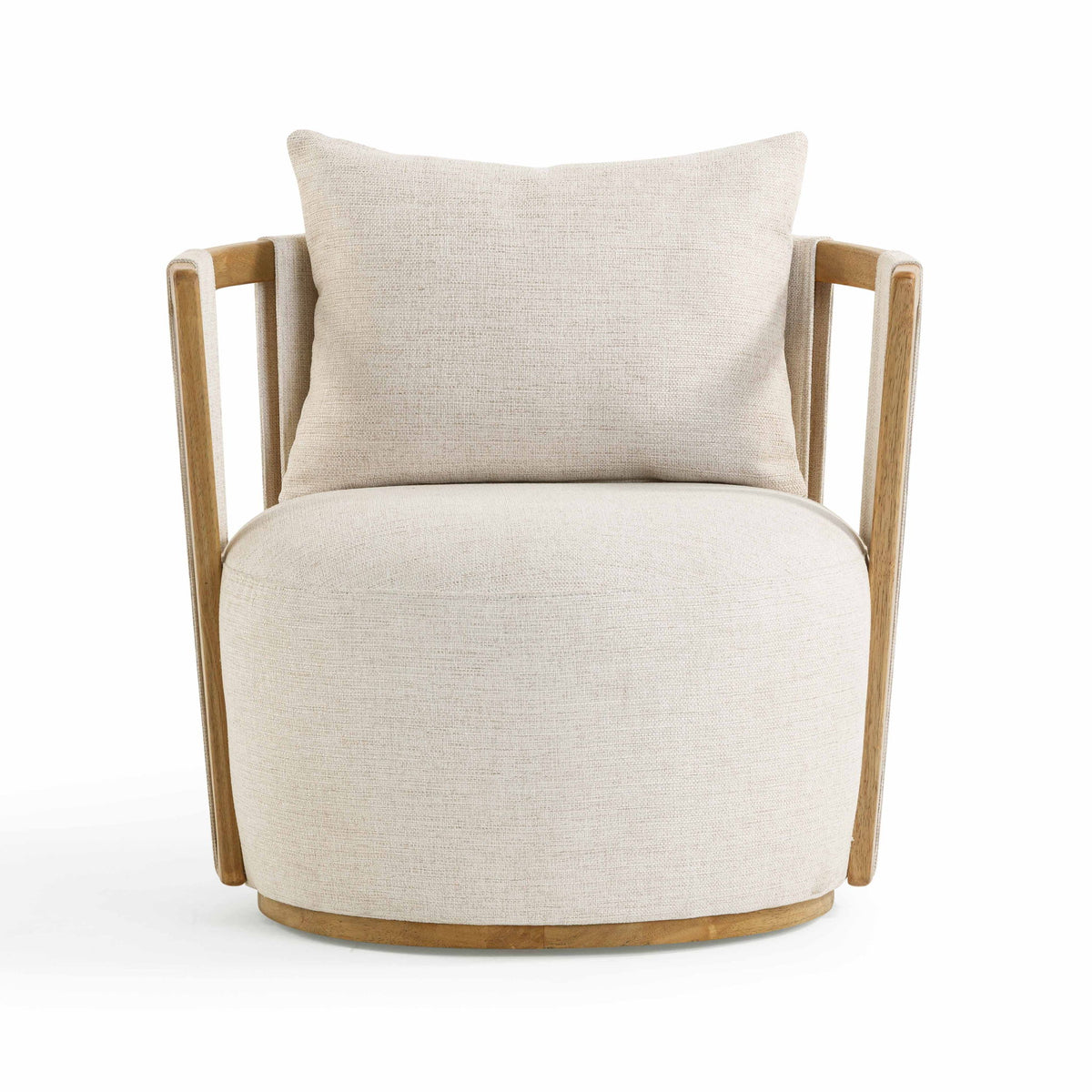 Paolo - Textured Weave Swivel Chair - R&R Furniture Gallery (Fountain Valley, CA)