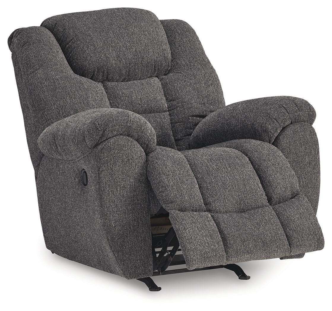 Foreside - Rocker Recliner - Charcoal - R&R Furniture Gallery (Fountain Valley, CA)