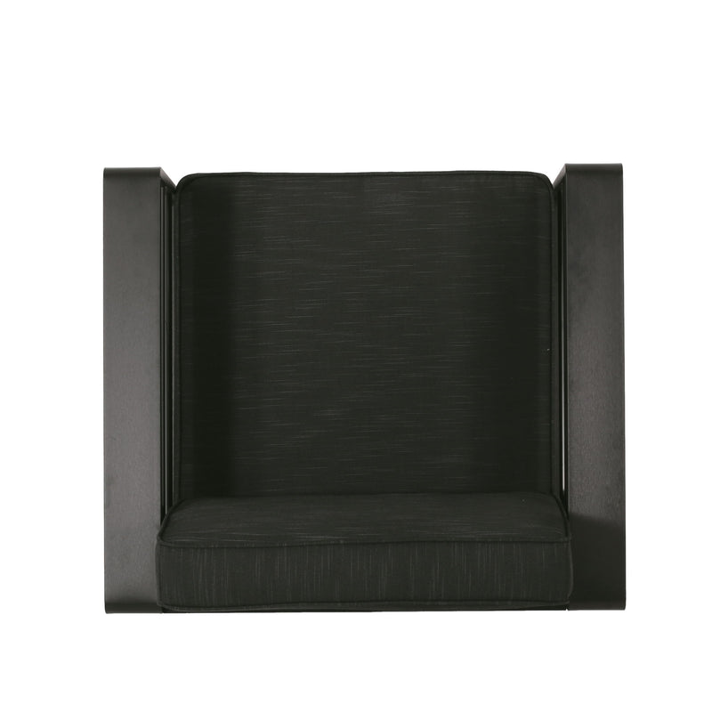 Noble House Maya Bay club arm chair with plush, upholstered seat and curved armrests, stylishly designed for modern living rooms.