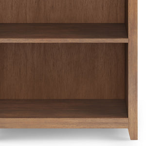 Amherst - 5 Shelf Bookcase - Rustic Natural Aged Brown
