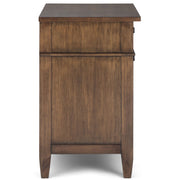 Carlton - Bedside Table - Rustic Natural Aged Brown - R&R Furniture Gallery (Fountain Valley, CA)