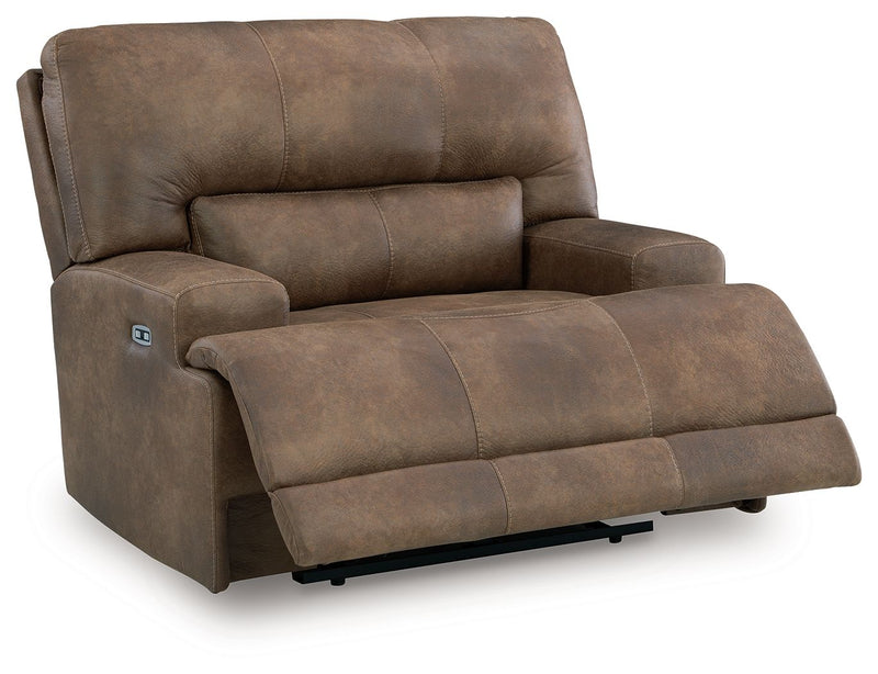 Beckley Place - Power Recliner With Adjustable Headrest - Earth - R&R Furniture Gallery (Fountain Valley, CA)