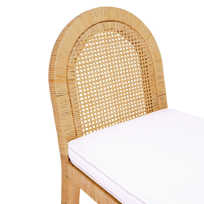 Amara - Rattan Arched Back Dining Chair - Natural - R&R Furniture Gallery (Fountain Valley, CA)